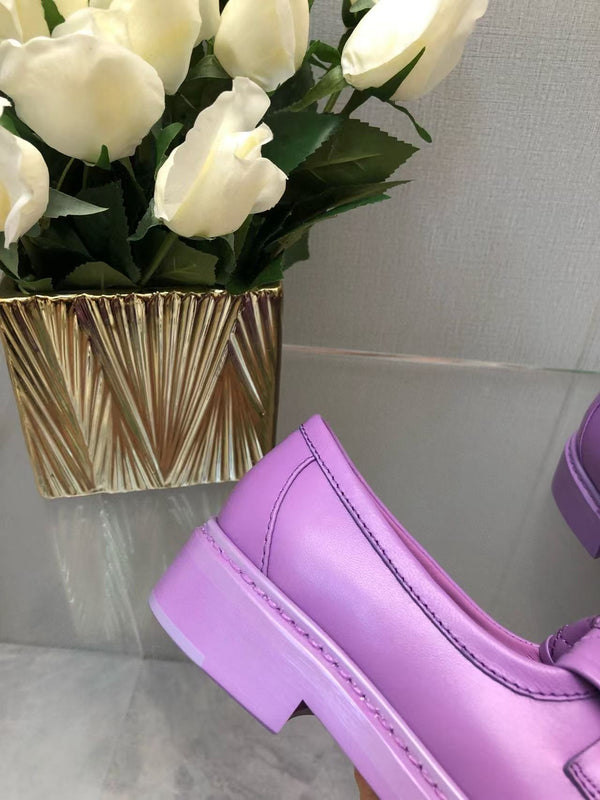 CC Moccasins 25mm In Purple Lambskin