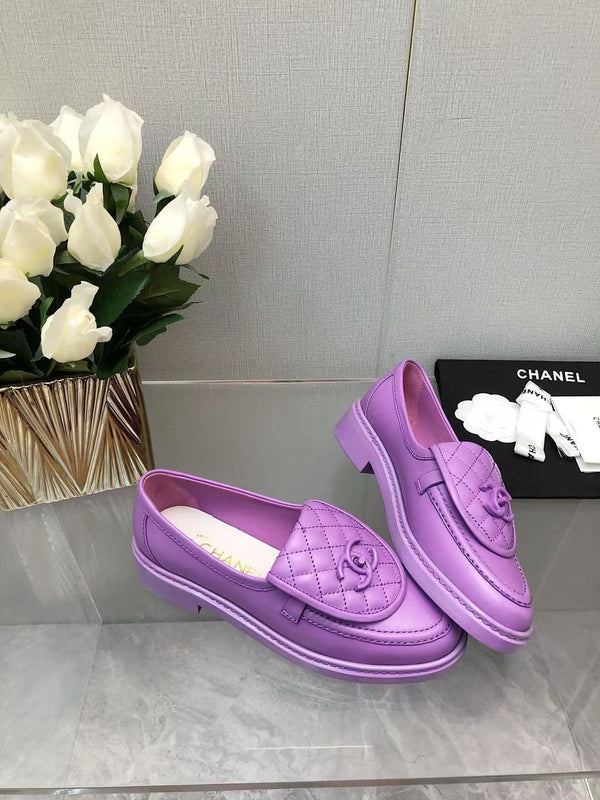 CC Moccasins 25mm In Purple Lambskin