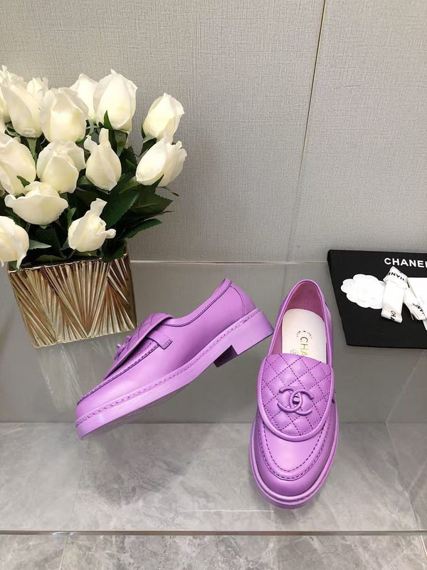 CC Moccasins 25mm In Purple Lambskin