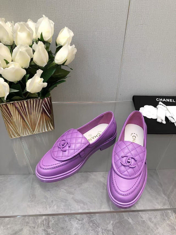 CC Moccasins 25mm In Purple Lambskin