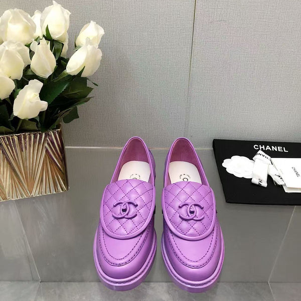 CC Moccasins 25mm In Purple Lambskin