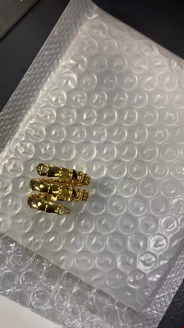Serpenti Gold Ring Diamond