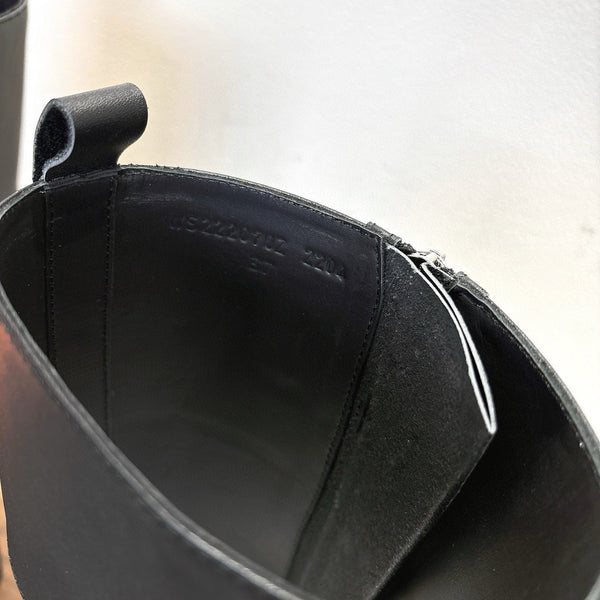 HM Jamie High Boots Black Calfskin