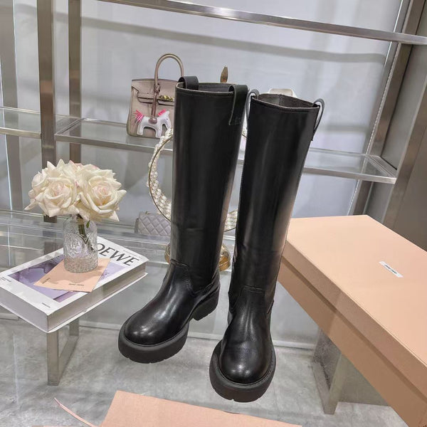 Miumiu 2025 Boot Black Cowhide 177518