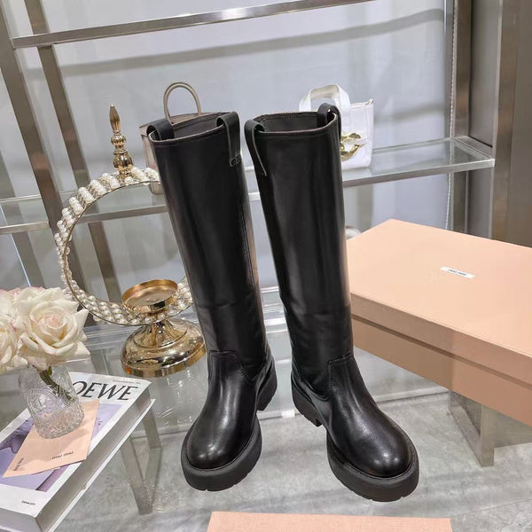 Miumiu 2025 Boot Black Cowhide 177518