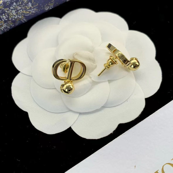 CD Petit Gold Earrings