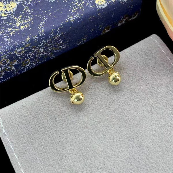 CD Petit Gold Earrings