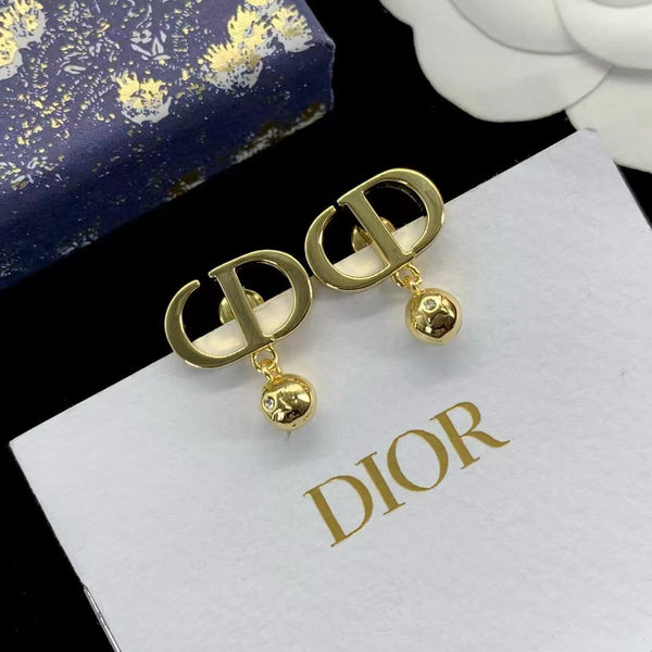 CD Petit Gold Earrings