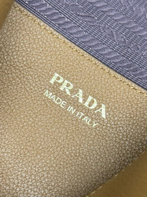 Prada Darling Medium 25cm Tote Bag Caramel Graine Calfskin