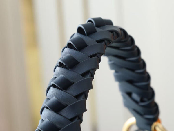 Louis Vuitton 2025 Carmel Mahina Hobo 40cm Bag Black Calfskin