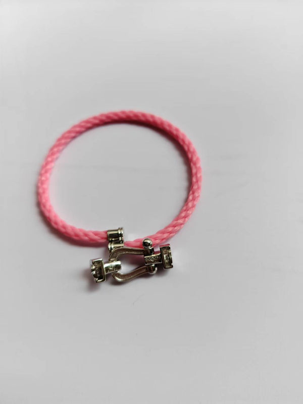 FORCE 10 FULL DIAMOND SILVER PINK BRACELET