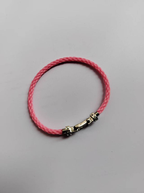 FORCE 10 FULL DIAMOND SILVER PINK BRACELET