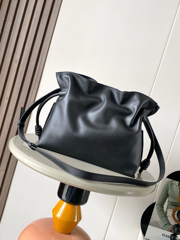 Loewe Flamenco Clutch Medium 30 Noir Bourgogne Agneau Nappa