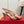 Slingback con tacco alto 5 cm Cel in pelle di vitello con logo nero e oro