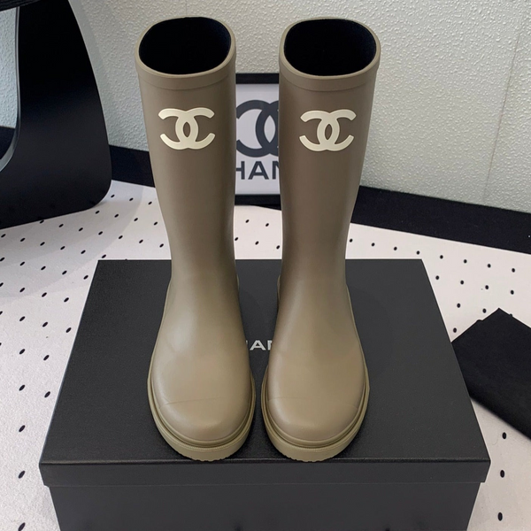 CC 26s Vintage Rain Boots Dark Olive Green Rubber