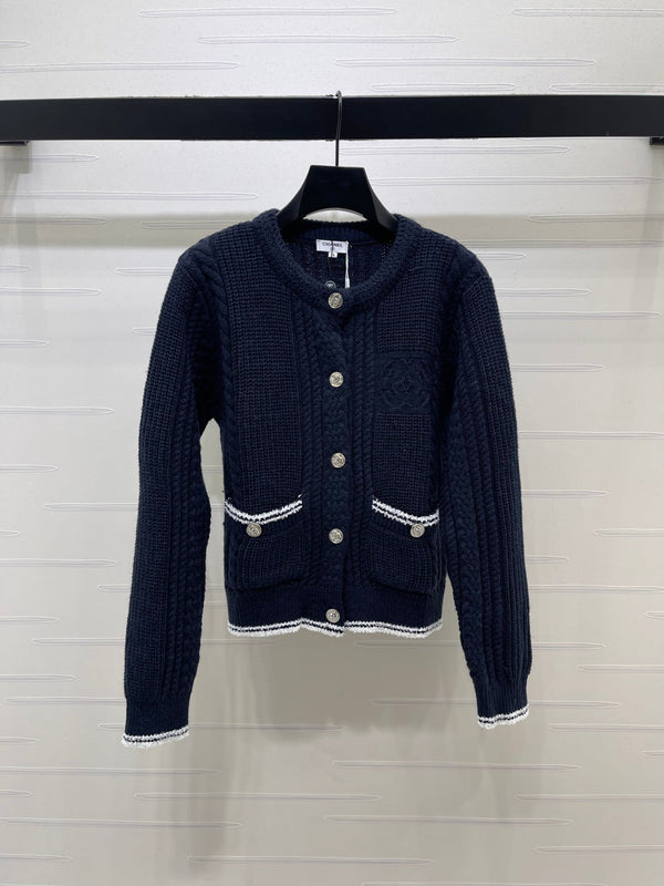 CC 26S Knit Cardigan Patch Pockets Wool 433233
