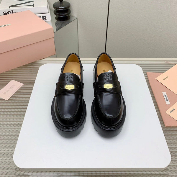 Miu 26FW Coin Loafers Cowhide 159437