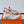 HM Lift Slip-On Sneaker White Orange Black Fabric Rubber