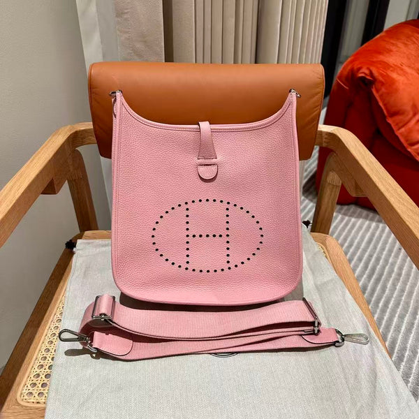 HM Evelyne 23cm Rose Togo Palladium