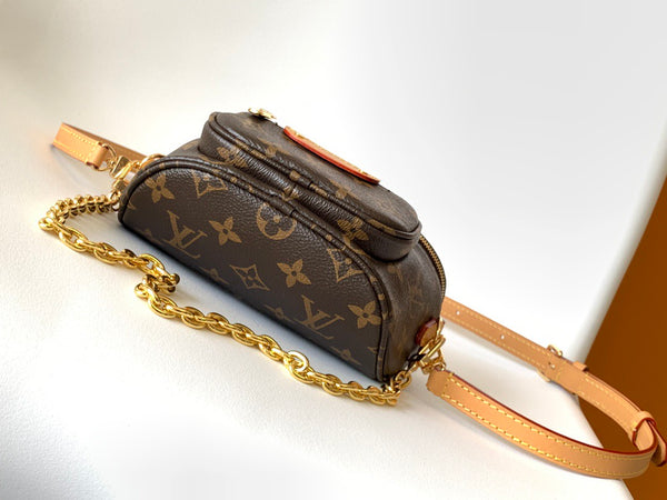 LV Mini Bumbag Front Pocket 17cm Monogram Empreinte Cowhide M82335