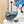Bandoulière CD Saddle Bag avec sangle 24 cm coton bleu