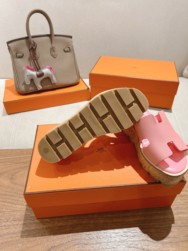 EZE 65 SANDAL LIGHT PINK CALFSKIN