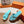 EZE 65 SANDALE CUIR DE VEAU BLEU MENTHE