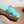EZE 65 SANDALE CUIR DE VEAU BLEU MENTHE