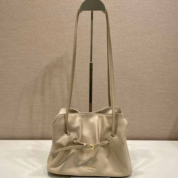 Prada Small Dada 25cm Beige Nappa Leather