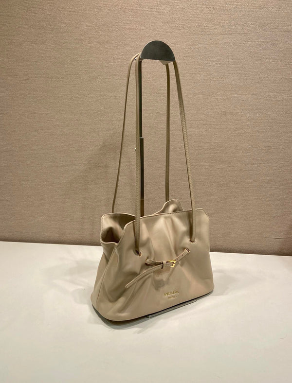 Prada Small Dada 25cm Beige Nappa Leather