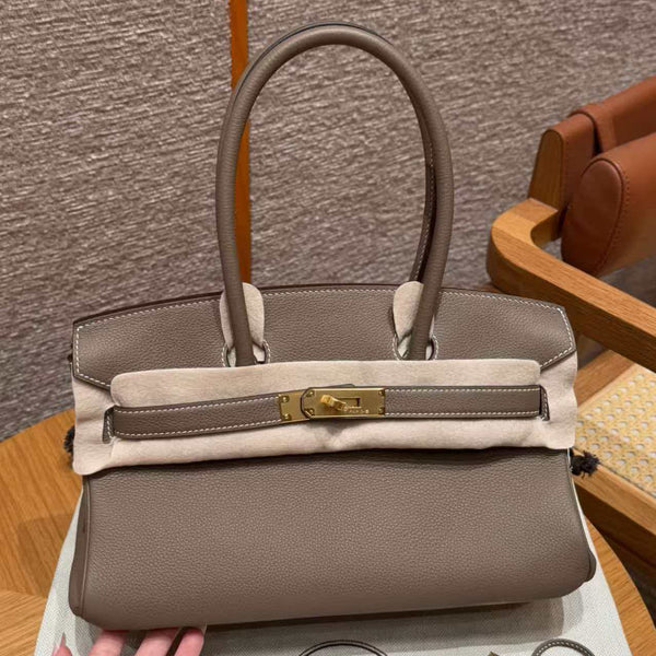 HM Shoulder Birkin 29 Brown Togo Leather with Gold Hardware