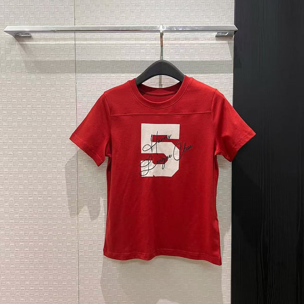 Chanel Short-sleeved T-shirt Red in Cotton