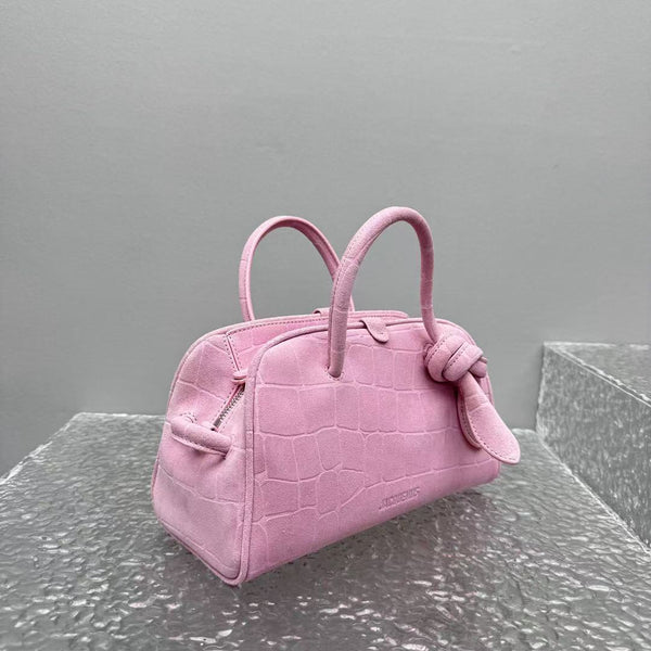 Jacquemus Le Petit Turismo 26cm Pink in Cowhide