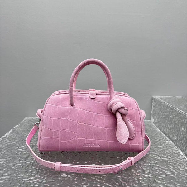Jacquemus Le Petit Turismo 26cm Pink in Cowhide