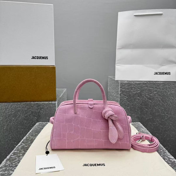 Jacquemus Le Petit Turismo 26cm Pink in Cowhide