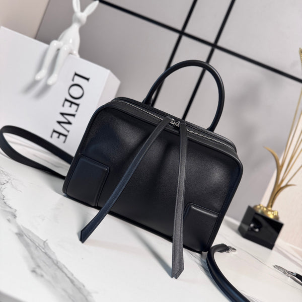 Sac LOEWE Amazona 180 24,5 cm Cuir de veau souple noir