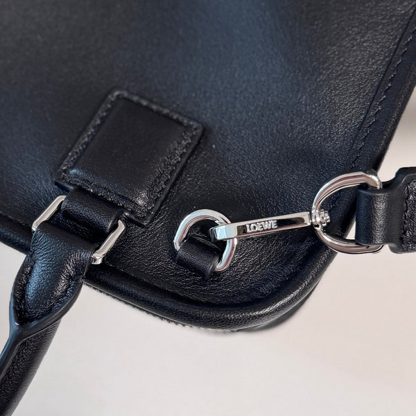 Sac LOEWE Amazona 180 24,5 cm Cuir de veau souple noir