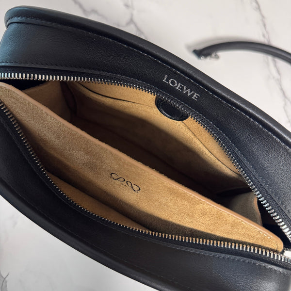 Sac LOEWE Amazona 180 24,5 cm Cuir de veau souple noir