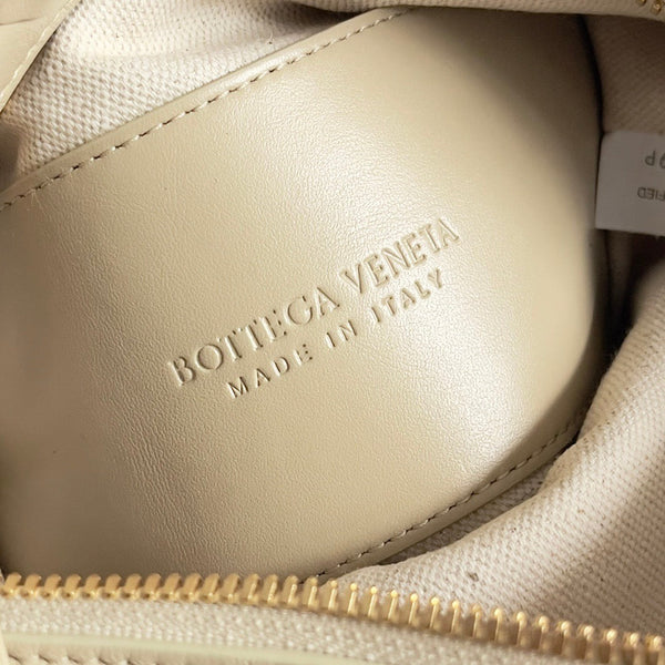 Bottega Veneta 2026 Mini Loop Camera Bag Beige Woven Lambskin Leather