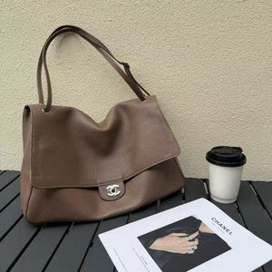Chanel 2026 Maxi Flap Bag 38.5cm Brown Calfskin