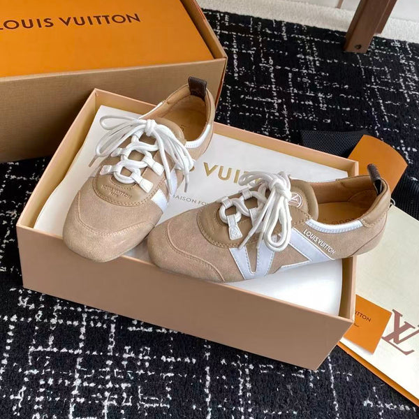 LV Trainer Sneaker Light Brown Cowhide Leather