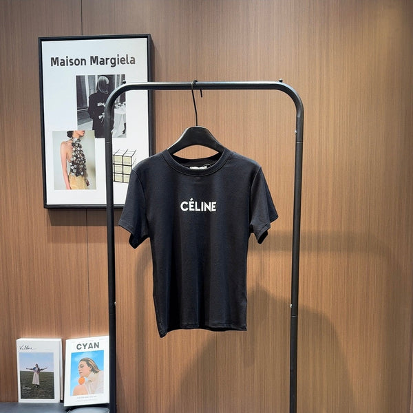 Celine Classic Printed Logo T-Shirt Cotton