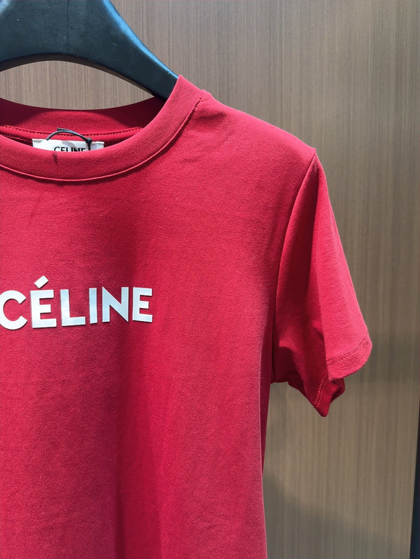Celine Classic Printed Logo T-Shirt Cotton