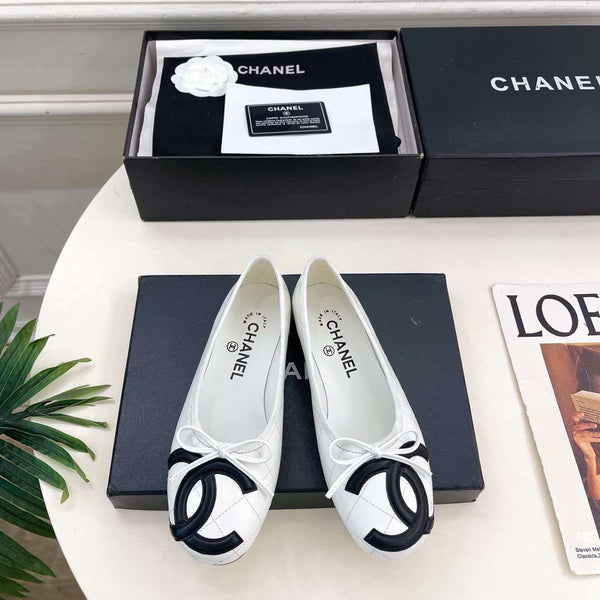 CC 26 COCO BEACH BLANC NOIR EN CUIR COWHITE