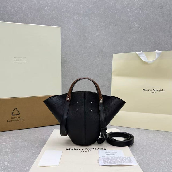 Maison Margiela Dress-age Tote Bag 35 Black in Cowhide