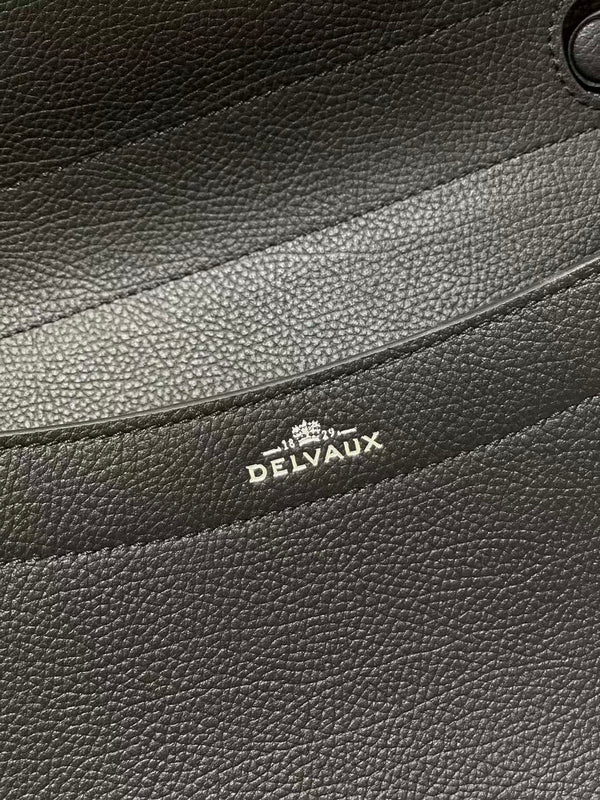 Delvaux Brillant Mini Bag 23cm Black in Cowhide