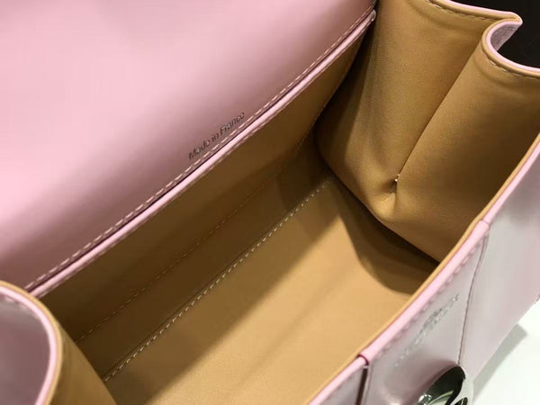 Delvaux Brillant Mini Bag 20cm Baby Pink in Cowhide