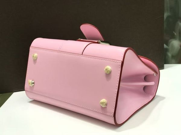 Delvaux Brillant Mini Bag 20cm Baby Pink in Cowhide