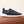 Zegna Triple Stitch Navy Blue Leather Sneakers