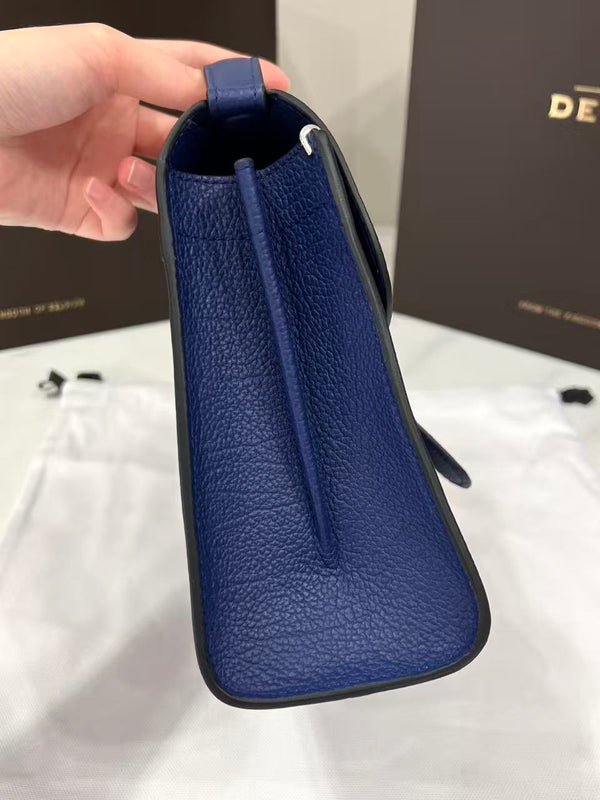 Delvaux Brillant Mini Bag 23cm Royal Blue in Cowhide